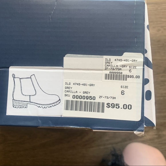 NWT DLG brown ankle boots women’s chunky sole casual size 6 - Picture 5 of 5